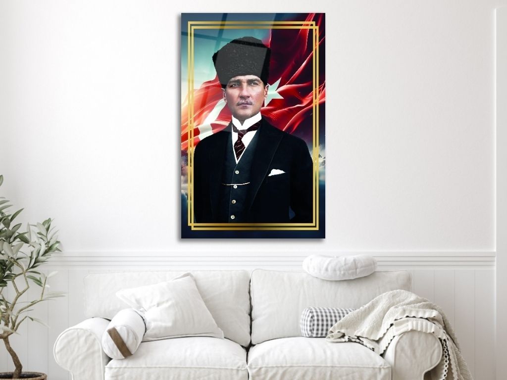 Atatürk Cam Tablolarla Evinizde Anlamlı Bir Köşe Yaratın