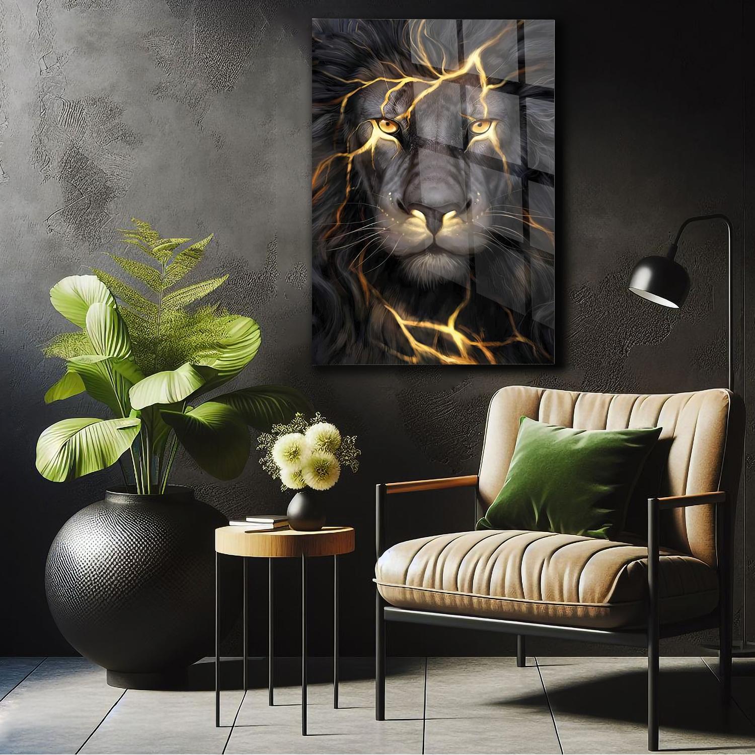 Aslan%20Sarı%20Göz%20Detaylı%20Cam%20Tablo