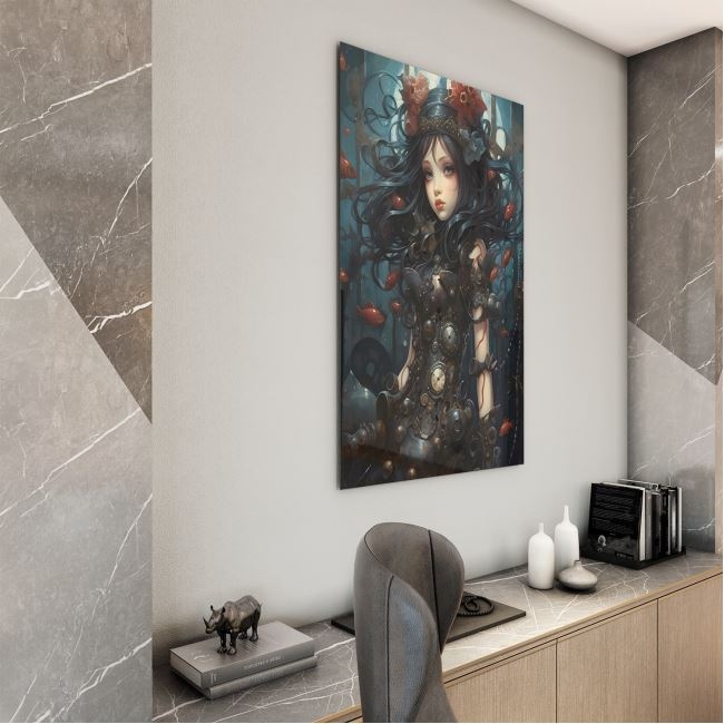 Sanatsal%20Cam%20Tablo%20-%20Pop%20Sürrealizm%20-%20Dikey%20Motif%2014-004
