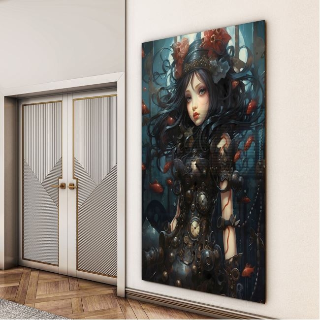 Sanatsal%20Cam%20Tablo%20-%20Pop%20Sürrealizm%20-%20Dikey%20Motif%2014-004
