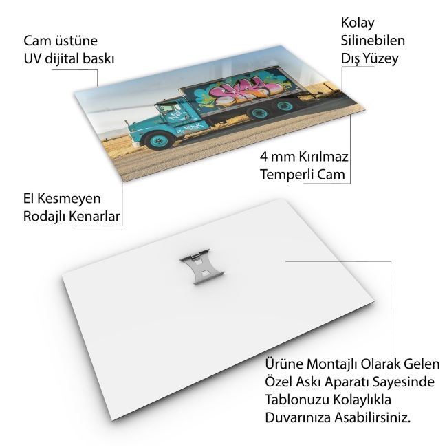 Arabalar%20Cam%20Tablo%20-%20Kamyonlar%20-%20Yatay%20Motif%2005-010