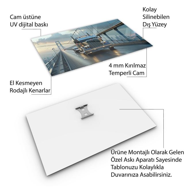 Arabalar%20Cam%20Tablo%20-%20Kamyonlar%20-%20Yatay%20Motif%2005-041