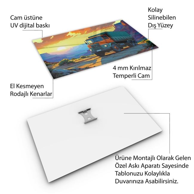 Arabalar%20Cam%20Tablo%20-%20Kamyonlar%20-%20Yatay%20Motif%2005-058