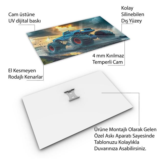 Arabalar%20Cam%20Tablo%20-%20Kamyonlar%20-%20Yatay%20Motif%2005-069