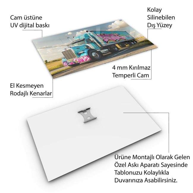 Arabalar%20Cam%20Tablo%20-%20Kamyonlar%20-%20Yatay%20Motif%2005-076