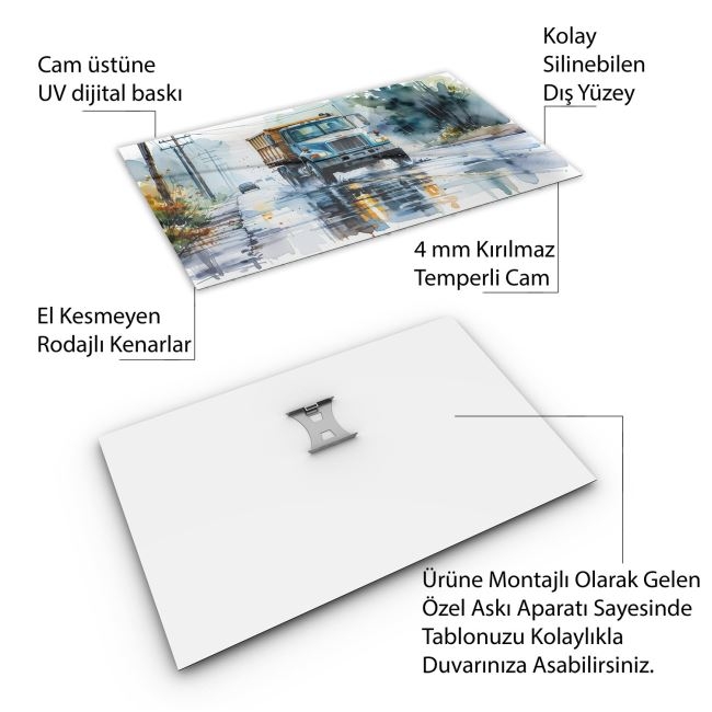 Arabalar%20Cam%20Tablo%20-%20Kamyonlar%20-%20Yatay%20Motif%2005-085