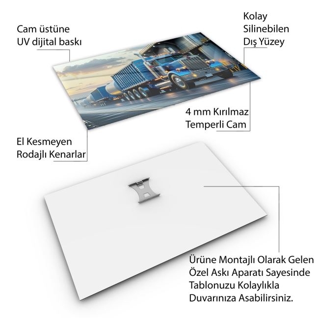 Arabalar%20Cam%20Tablo%20-%20Kamyonlar%20-%20Yatay%20Motif%2005-091