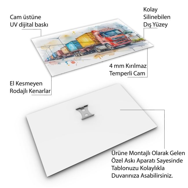Arabalar%20Cam%20Tablo%20-%20Kamyonlar%20-%20Yatay%20Motif%2005-097