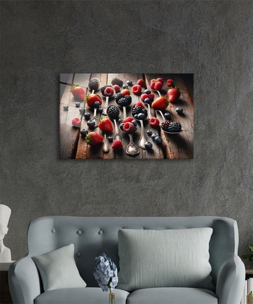 Yatay%20Kaşıklarda%20Meyveler%20Cam%20Tablo