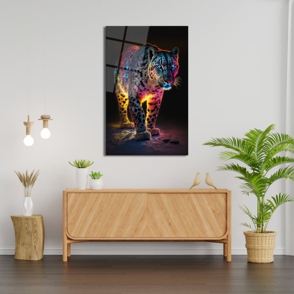 Leopar%20Işıkların%20Gölgeli%20Avcısı%20Modern%20Cam%20Tablo