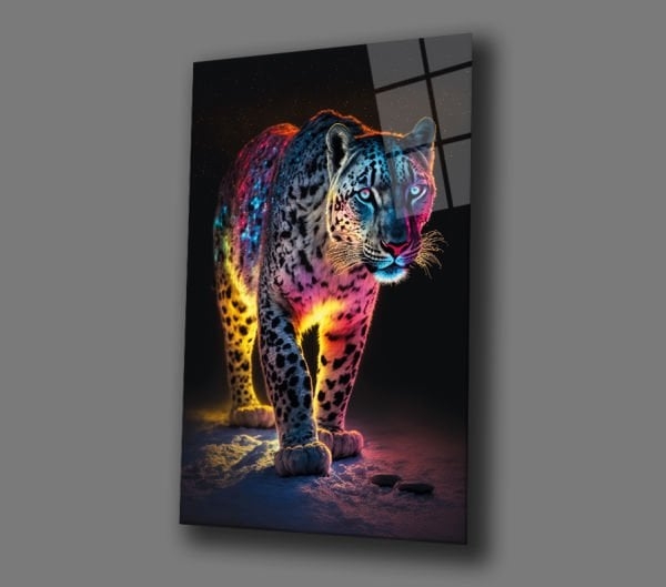 Leopar%20Işıkların%20Gölgeli%20Avcısı%20Modern%20Cam%20Tablo