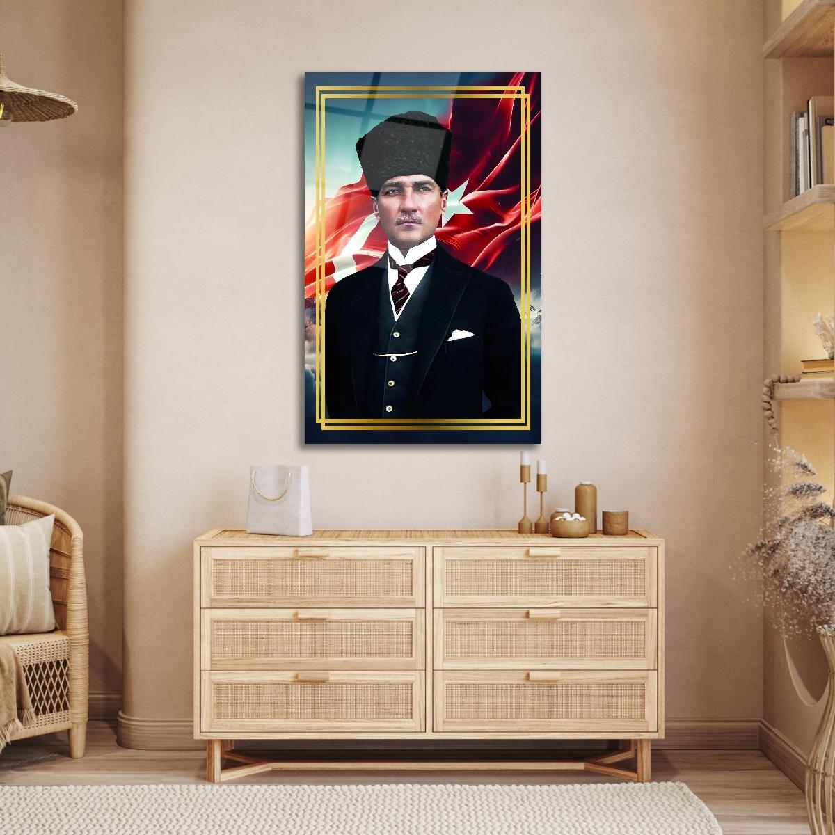 Atatürk%20ve%20Bayrak%20Cam%20Tablo