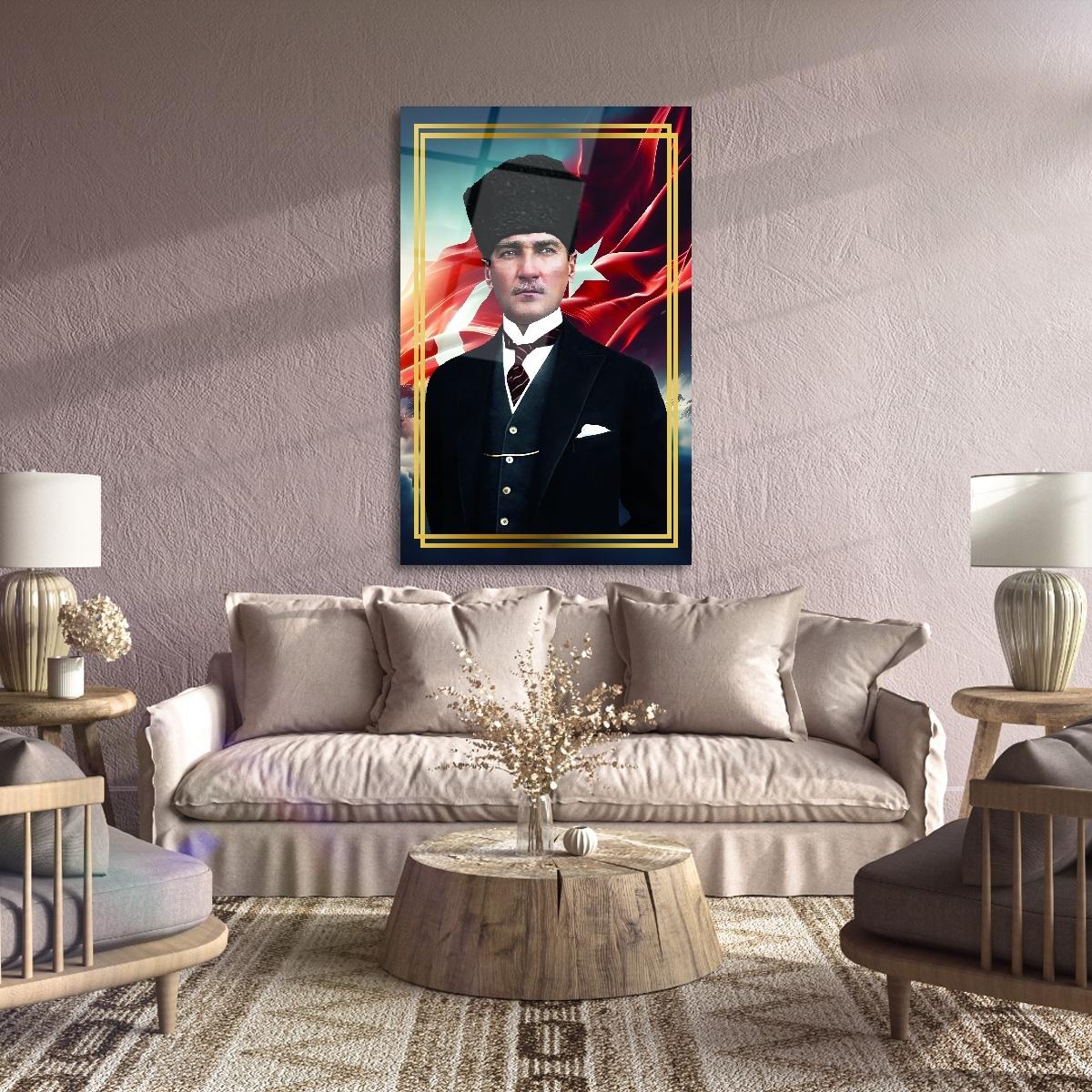 Atatürk%20ve%20Bayrak%20Cam%20Tablo