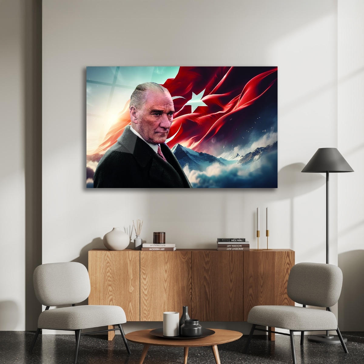 Yatay%20Atatürk%20ve%20Bayrak%20Cam%20Tablo