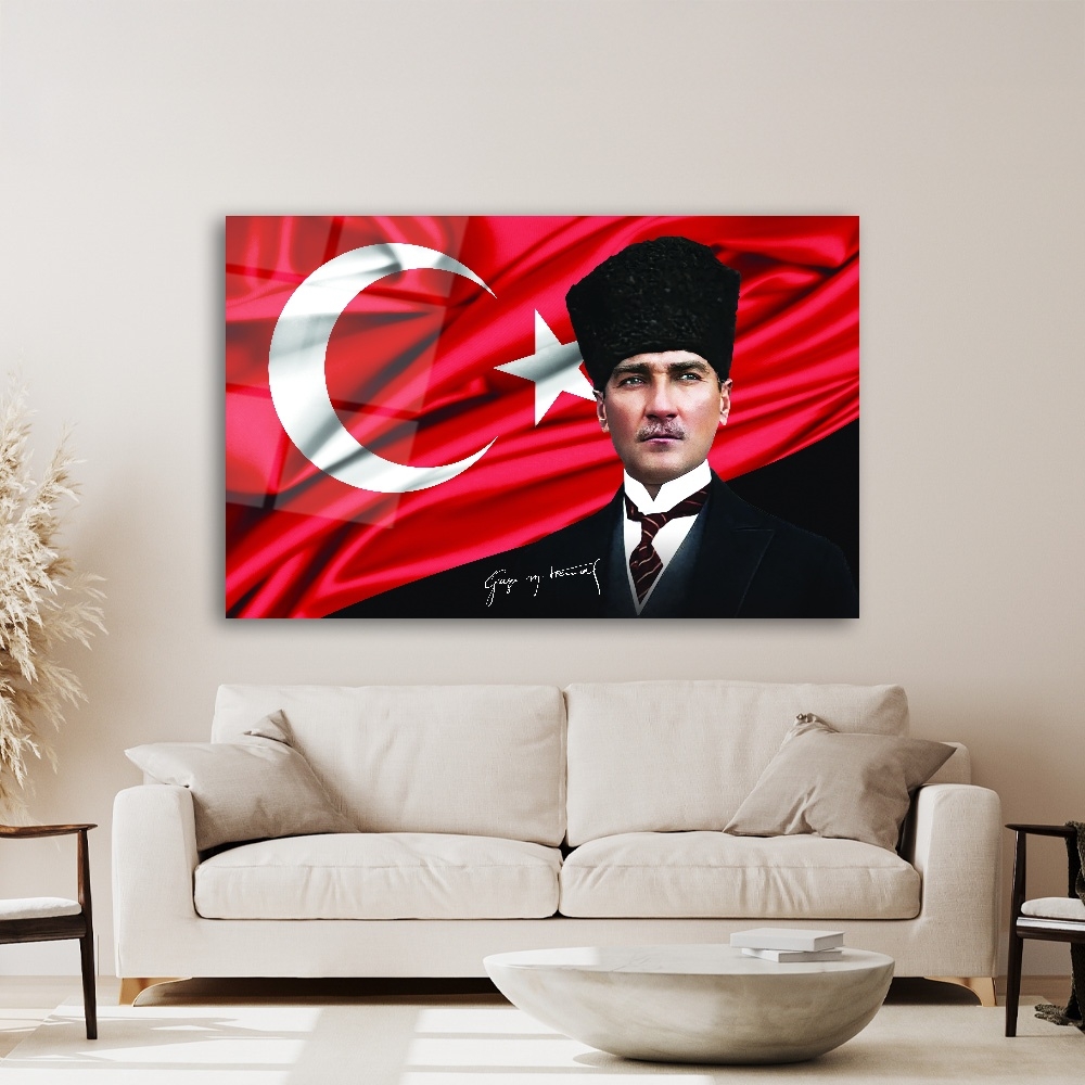 Atatürk%20ve%20Bayrak%20Cam%20Tablo