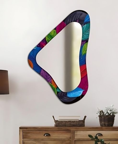 Yaprak%20Desenli%20Dijital%20Baskı%20Asimetrik%20Ayna