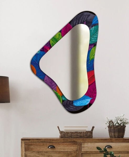 Asimetrik%20Renkli%20Yaprak%20Baskılı%20Dekoratif%20Ayna