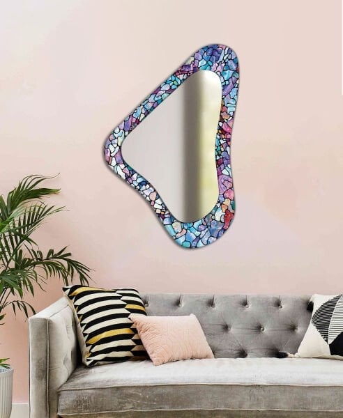 Asimetrik%20Mavi%20Tonlu%20Renkli%20Baskı%20Dekoratif%20Ayna