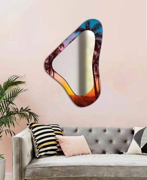 Asimetrik%20Ağaç%20Deseni%20Baskılı%20Dekoratif%20Ayna