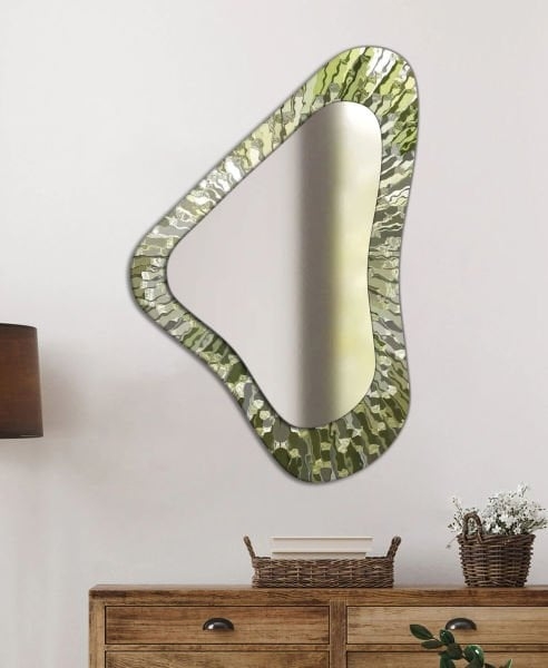 Asimetrik%20Açık%20Yeşil%20Renkli%20Baskı%20Dekoratif%20Ayna