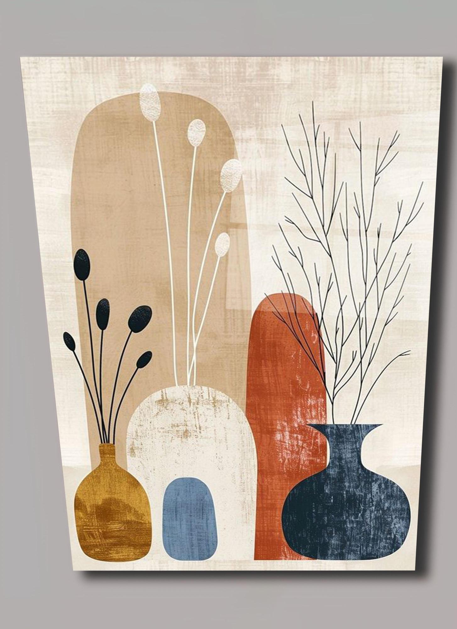 Modern%20Çizgili%20Yaprak%20ve%20Geometrik%20Desenli%20Duvar%20Dekoru