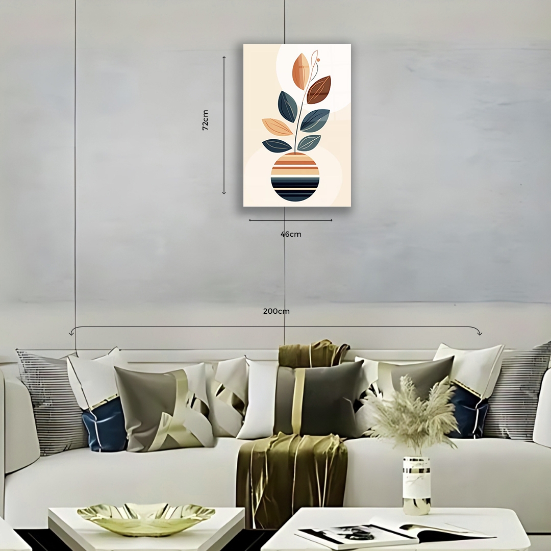 Dikey%20Çiçek%20Desenli%20Minimalist%20Duvar%20Dekoru