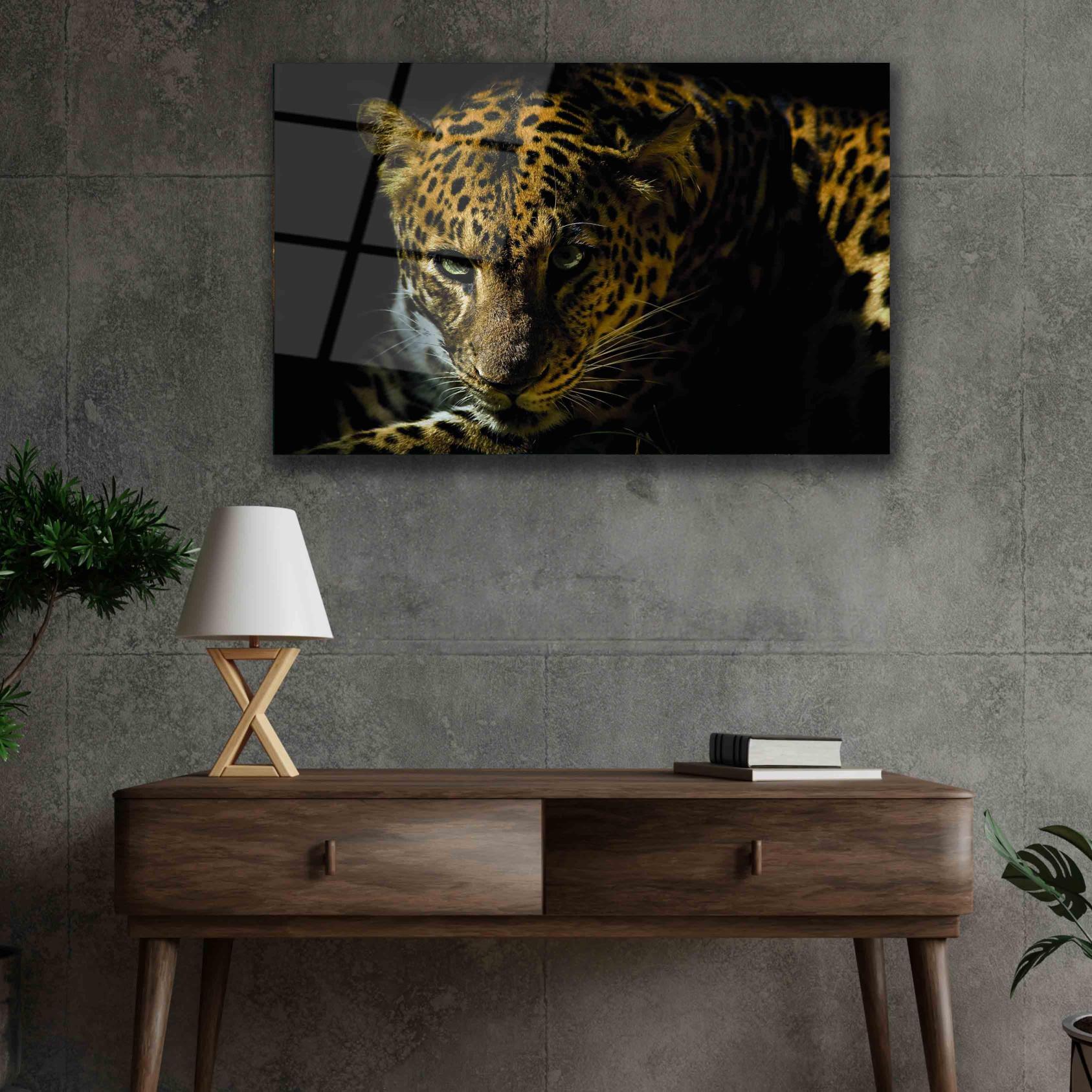 Leopar%20Hayvan%20Tasarımlı%20Dayanıklı%20Cam%20Tablo