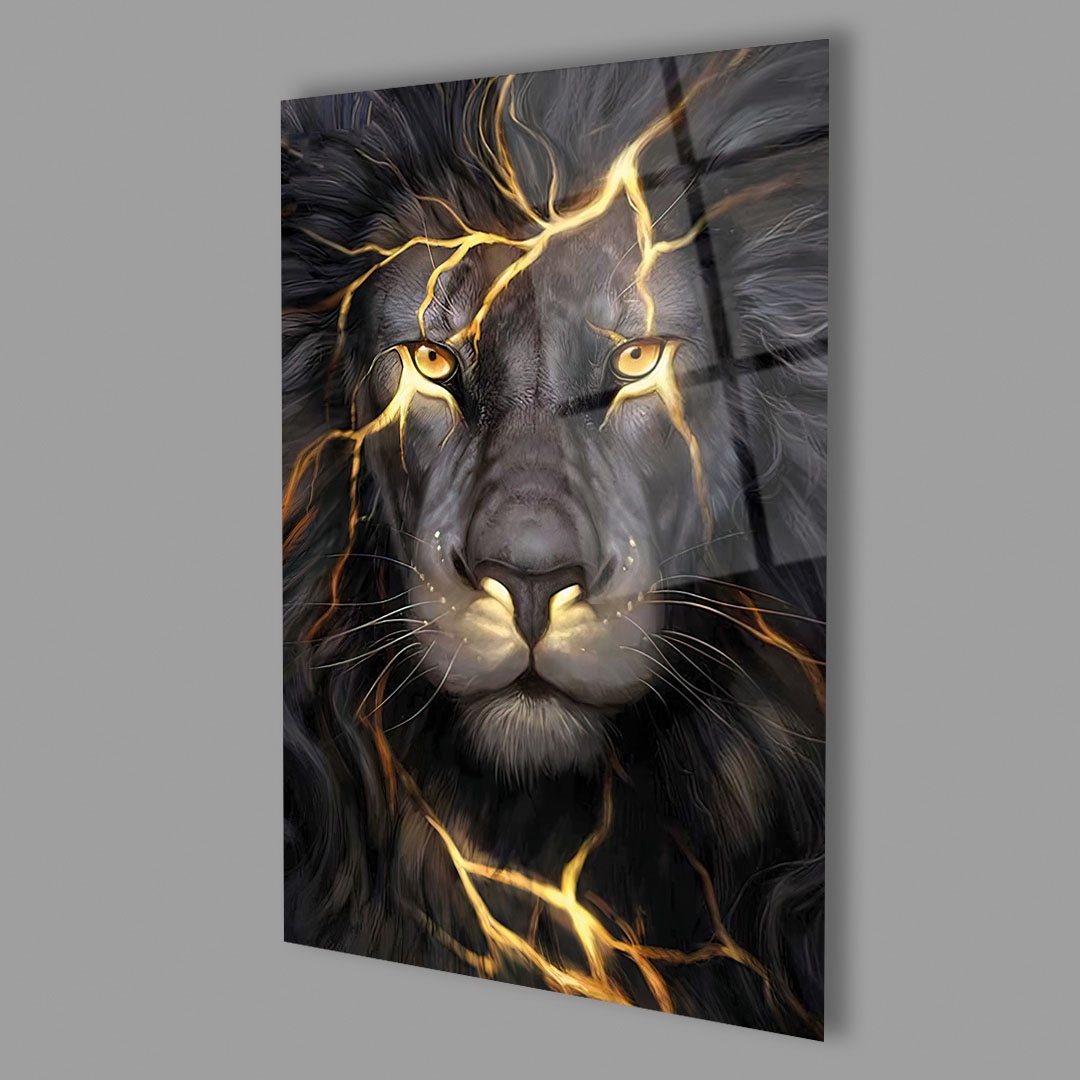 Aslan%20Sarı%20Göz%20Detaylı%20Cam%20Tablo