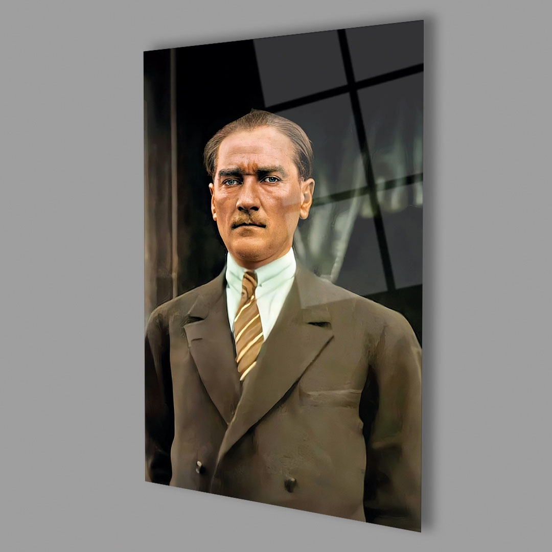 Dikey%20Çağdaş%20Atatürk%20Portresi%20Cam%20Tablo