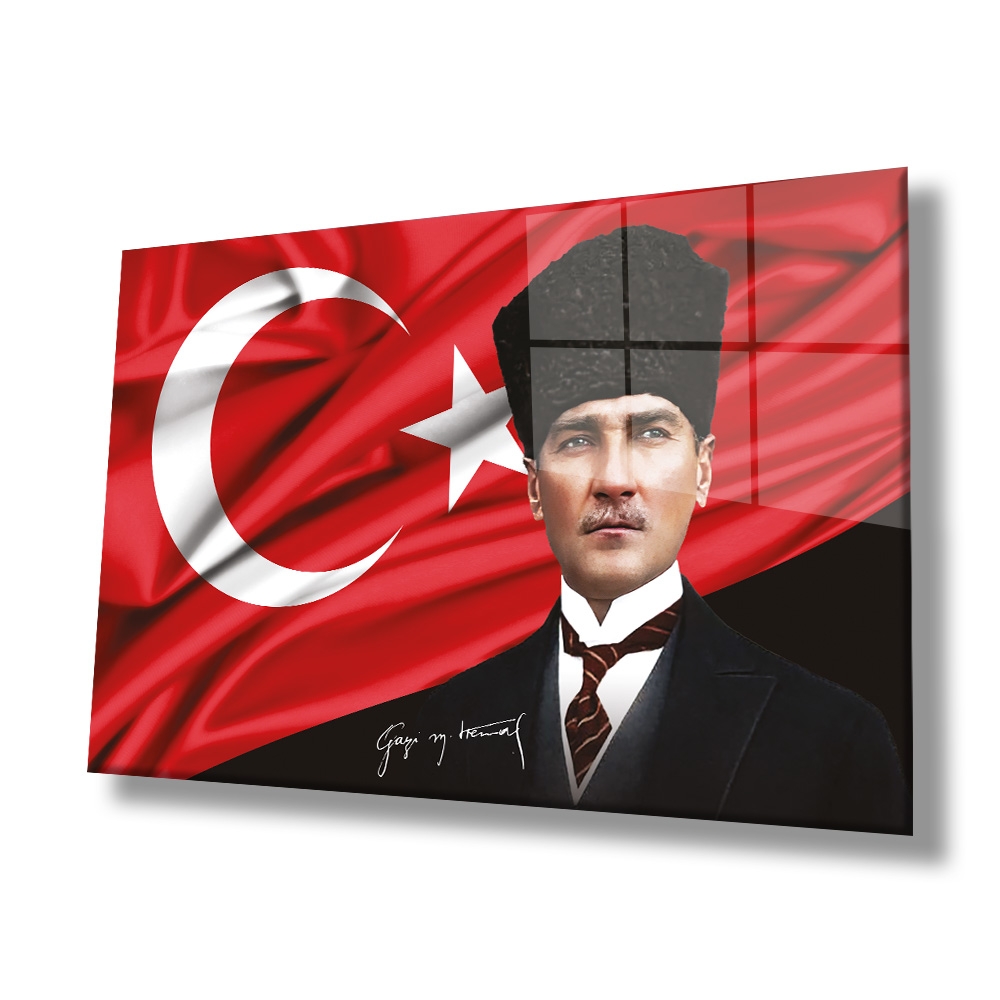 Atatürk%20ve%20Bayrak%20Cam%20Tablo