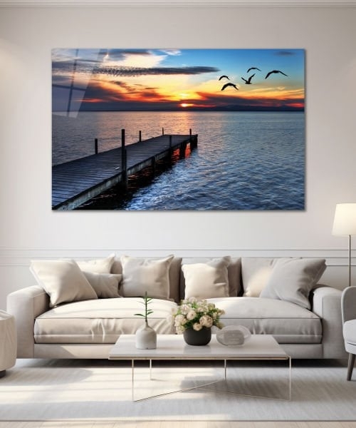 Yatay%20Kuşlar%20ve%20Deniz%20Manzarası%20Cam%20Tablo