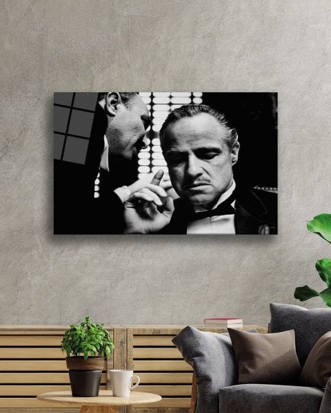 Siyah%20Beyaz%20Godfather%20Cam%20Tablo