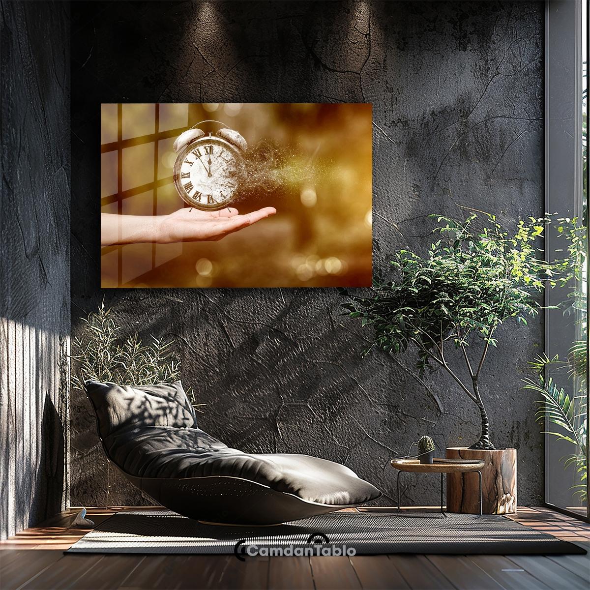 Yatay%20Avuç%20İçinde%20Saat%20Soyut%20Cam%20Tablo