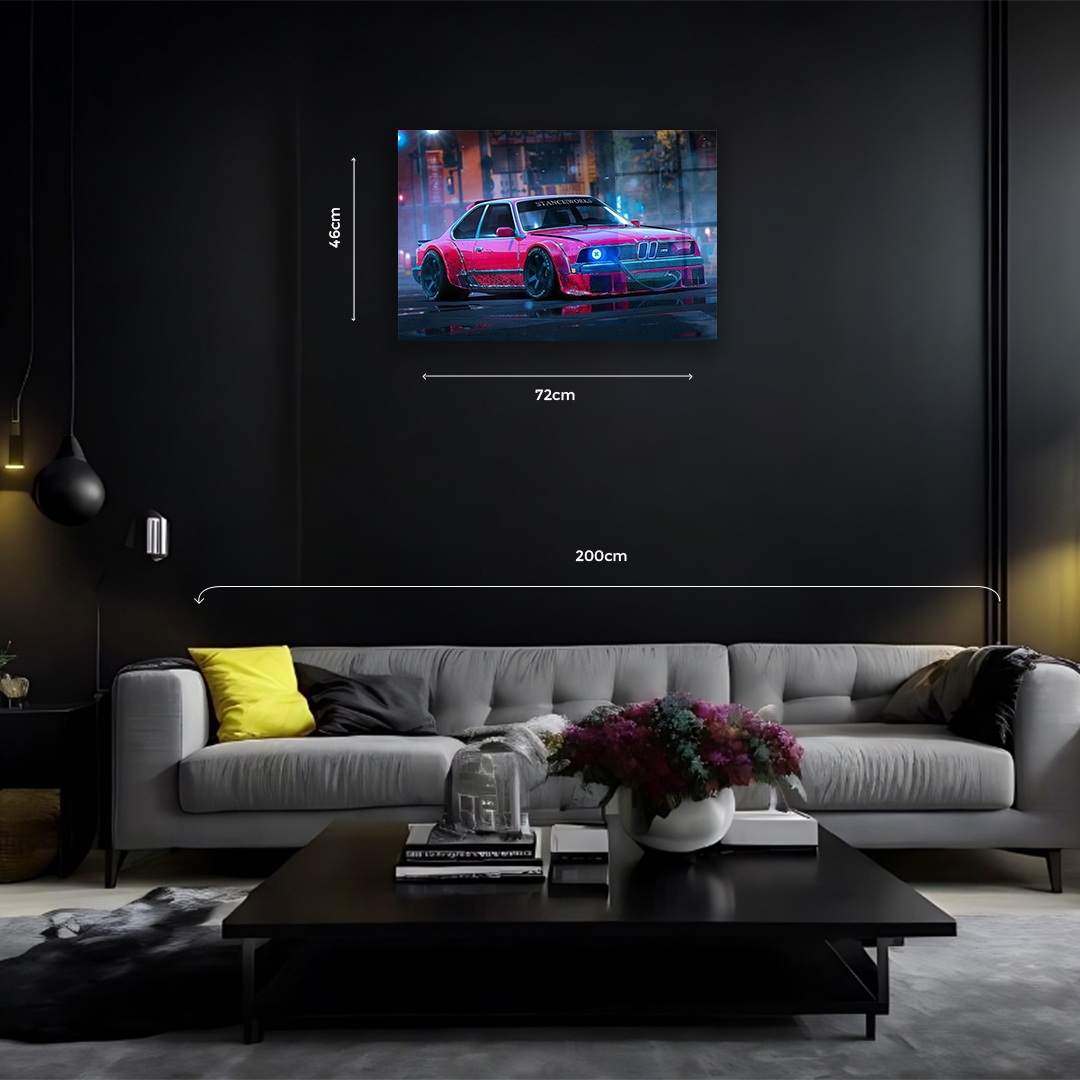 Kırmızı%20BMW%20Spor%20Otomobil%20Camdan%20Tablo