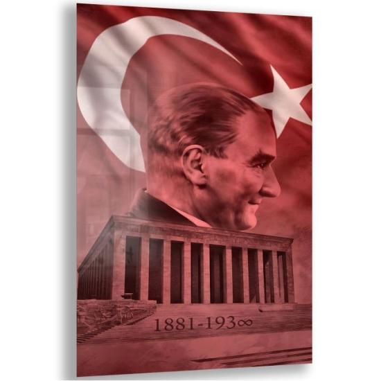 Atatürk Sözleri Cam Tablo