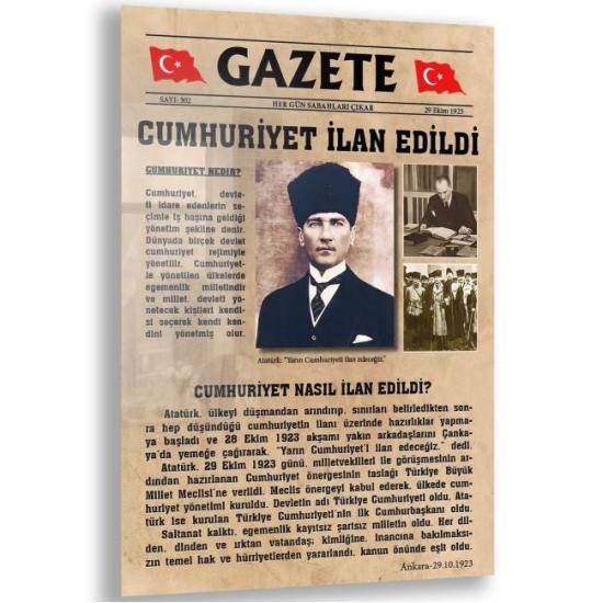 Atatürk Sözleri Cam Tablo