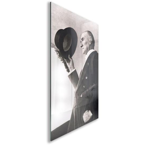 Atatürk Sözleri Cam Tablo