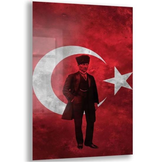 Atatürk Sözleri Cam Tablo