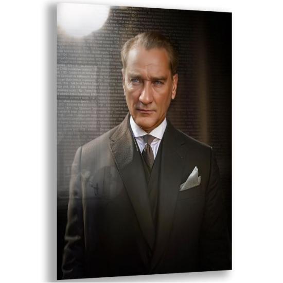 Atatürk Sözleri Cam Tablo