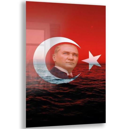 Atatürk Sözleri Cam Tablo
