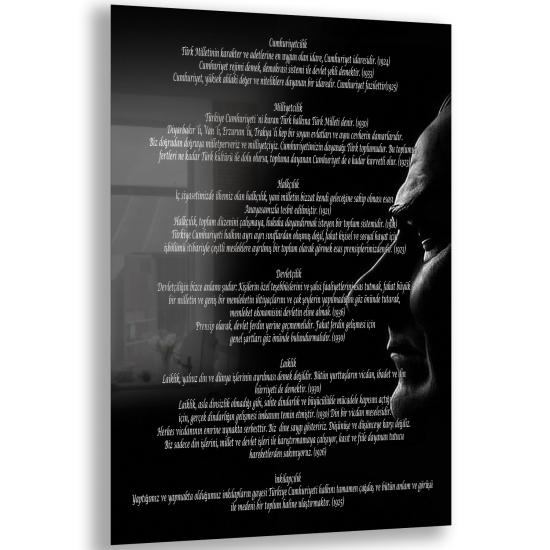 Atatürk Sözleri Cam Tablo