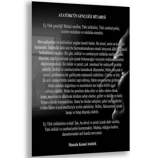 Atatürk Sözleri Cam Tablo