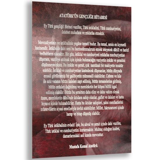 Atatürk Sözleri Cam Tablo