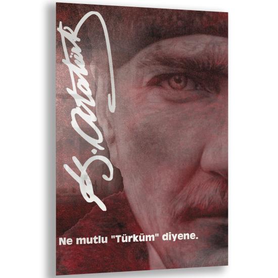 Atatürk Sözleri Cam Tablo