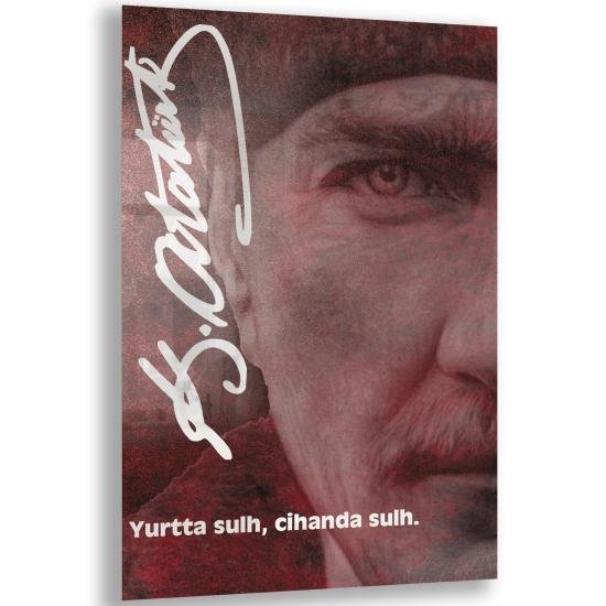 Atatürk Sözleri Cam Tablo