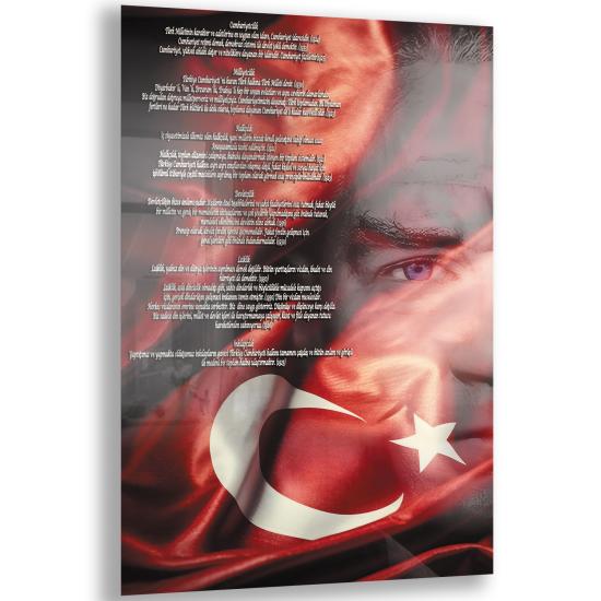 Atatürk Sözleri Cam Tablo