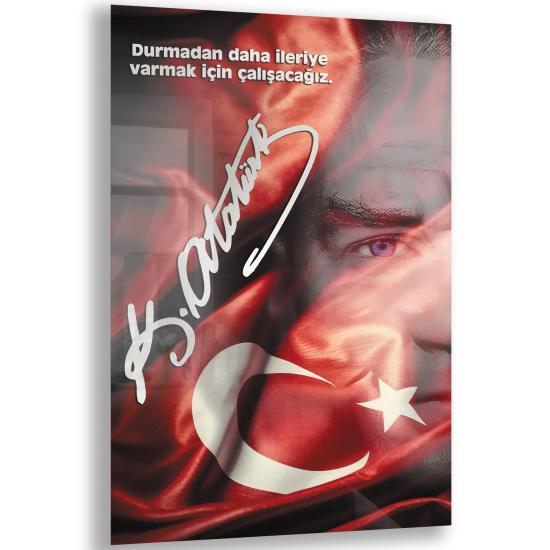 Atatürk Sözleri Cam Tablo