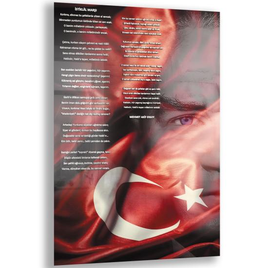 Atatürk Sözleri Cam Tablo