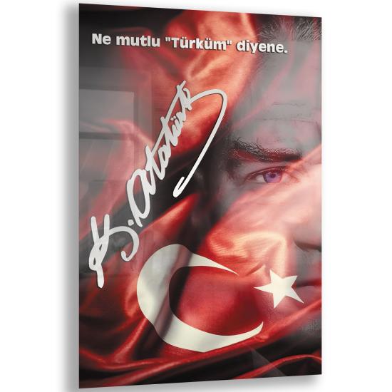 Atatürk Sözleri Cam Tablo