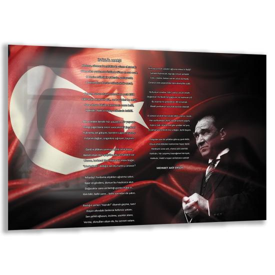 Atatürk Sözleri Cam Tablo